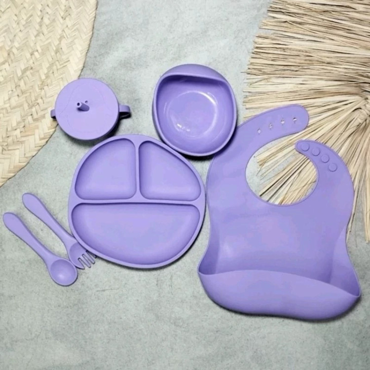 ست ظرف غذا خوری کودک مدل SILICONE