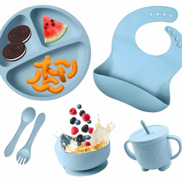 ست ظرف غذا خوری کودک مدل SILICONE