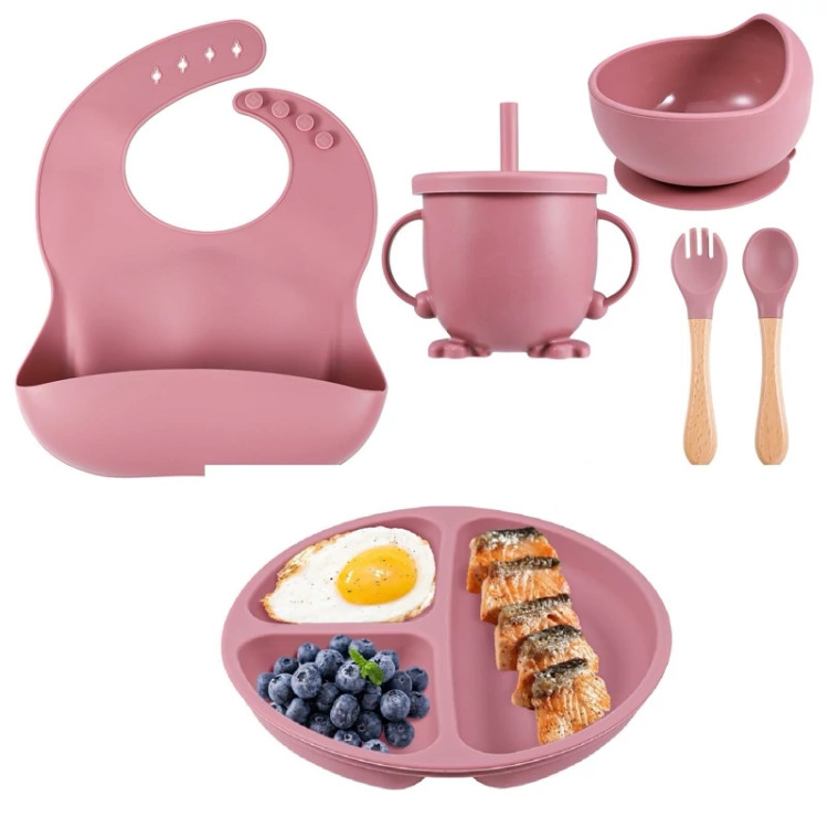 ست ظرف غذا خوری کودک مدل SILICONE