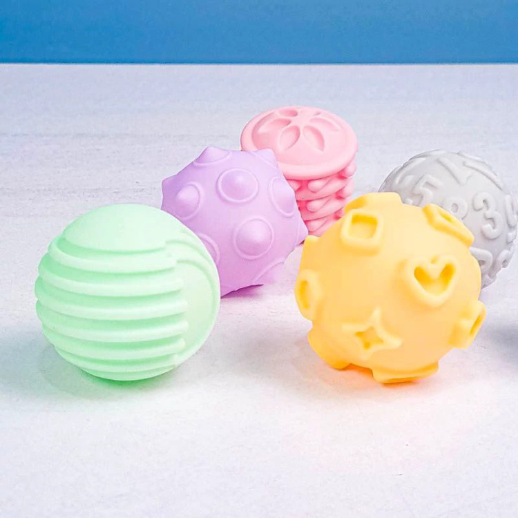 پوپت توپ حسی سیلیکونی شش عددی Soft Balls