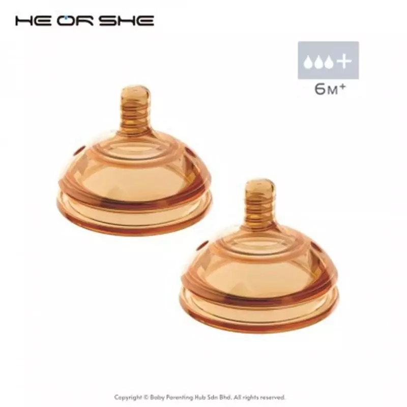 سر شیشه دو عددی he or she سایز 6 سه قطره
