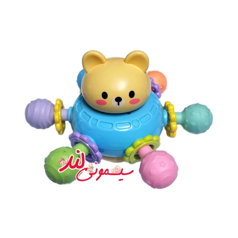 دندانگیر و جغجغه چرخشی خرسی