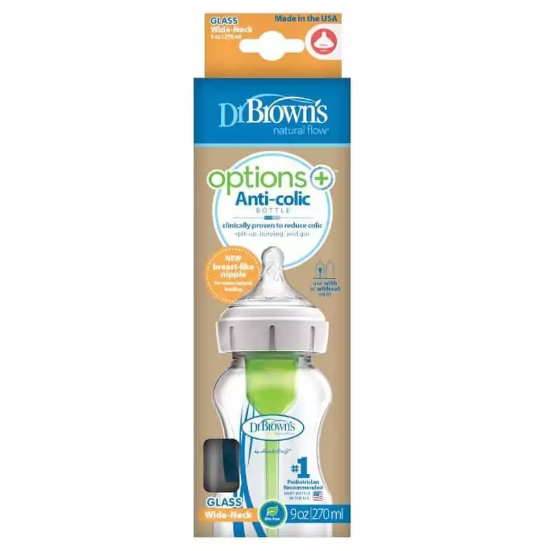 شیشه شیر پیرکس 270 میل دکتر براون (ضد نفخ)