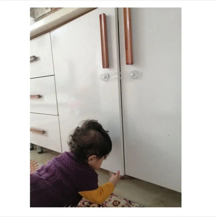 قفل کابینت کودک بسته بندی دو عددی