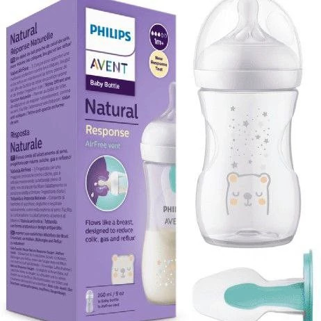 شیشه شیر اونت نچرال ریسپانس 260 میل آنتی کولیک خرسی