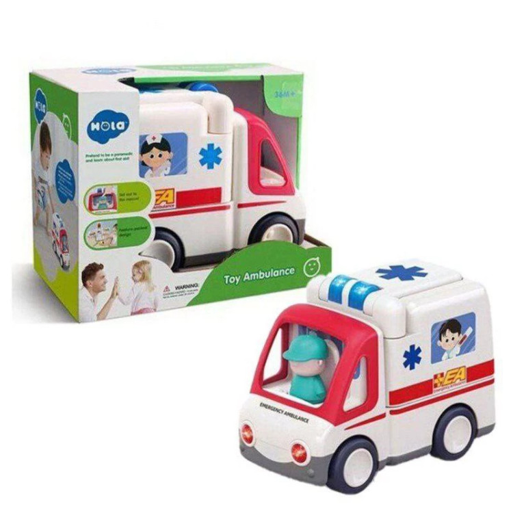 آمبولانس موزیکال هالی تویز Huile toys