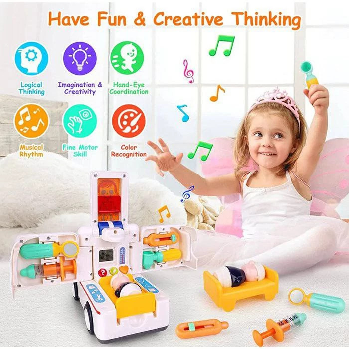 آمبولانس موزیکال هالی تویز Huile toys