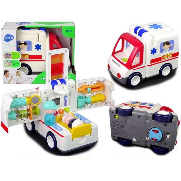 آمبولانس موزیکال هالی تویز Huile toys