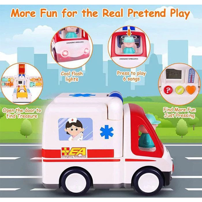 آمبولانس موزیکال هالی تویز Huile toys