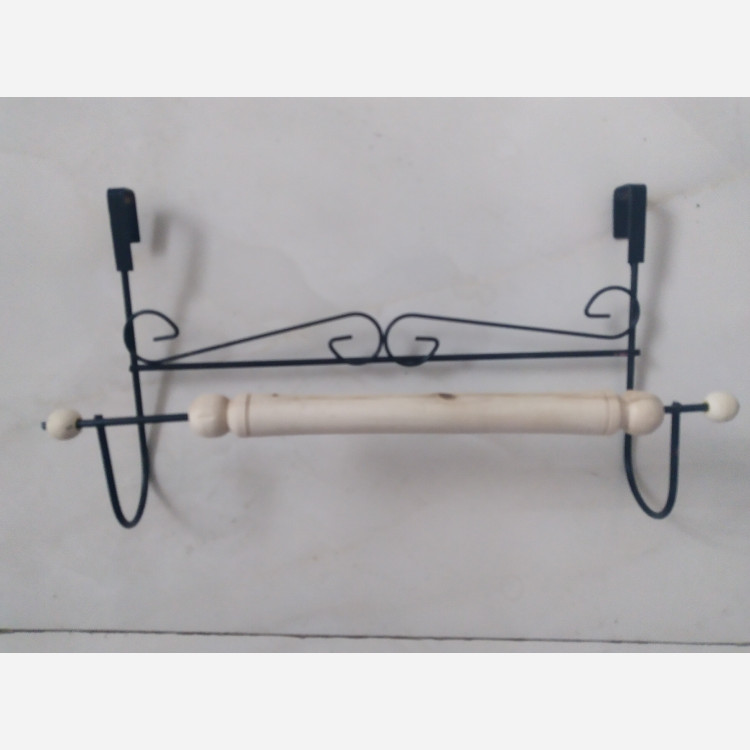 جای حوله ای کابینتی دسته چوبی