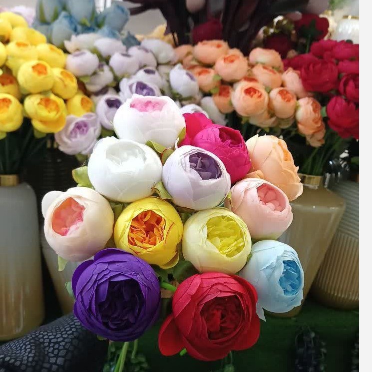 شاخه گل مصنوعی پیونی