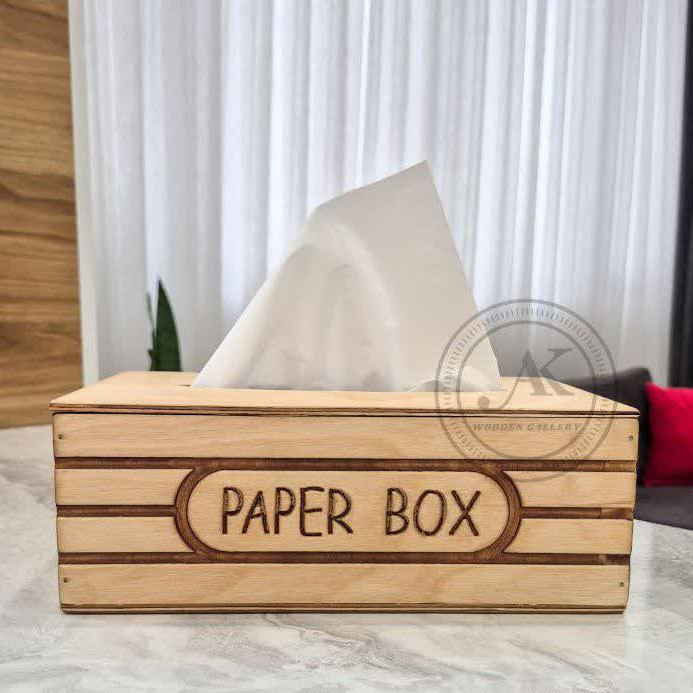 جعبه دستمال کاغذی تمام چوب