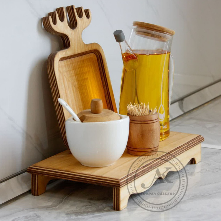 میز رایزر چوبی پایه دالبری استند چوبی سایز 30