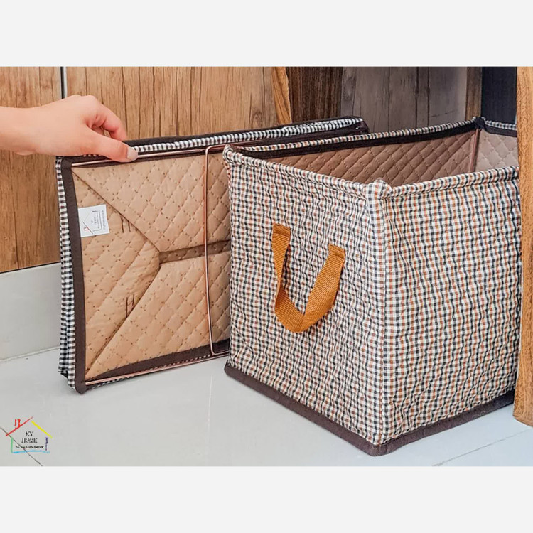 باکس شلوار اسکلت دار طرح بربری باکس شلوار