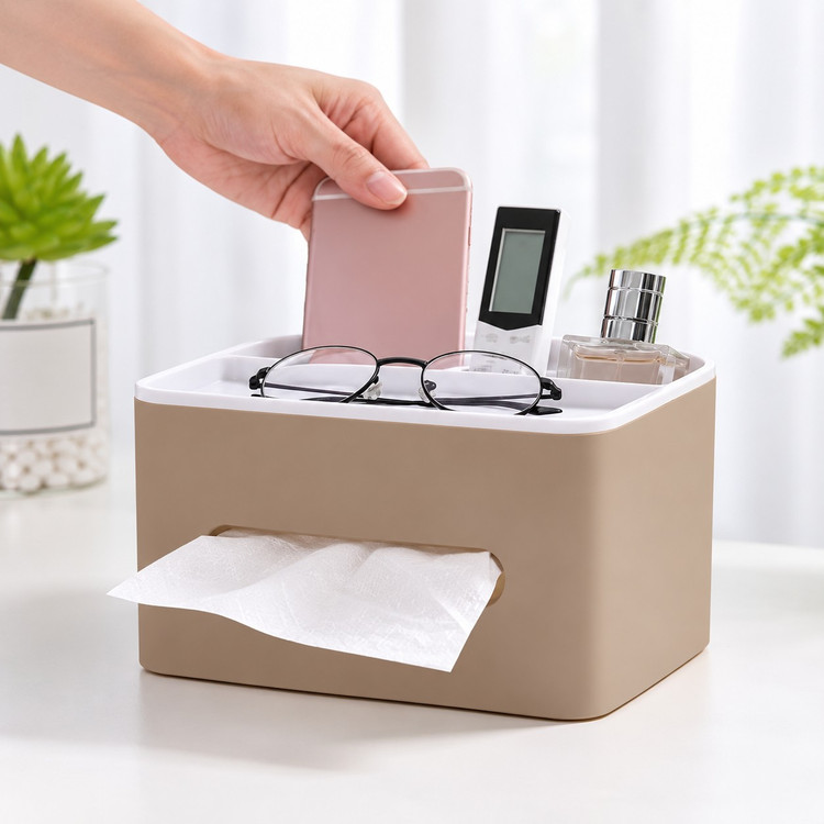 جعبه دستمال کاغذی و نظم دهنده