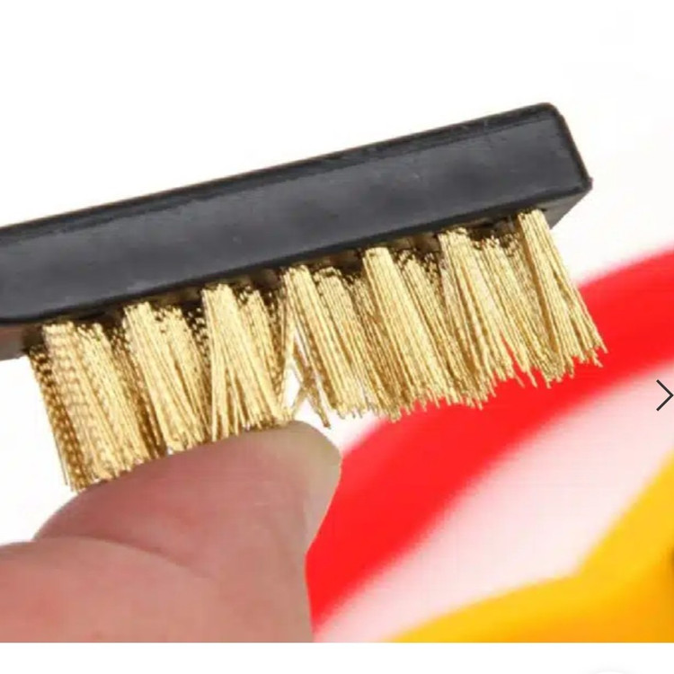 فرچه گاز مسواکی سیمی کوچک برس مسواکی سیمی 3 عددی با زبری متفاوت