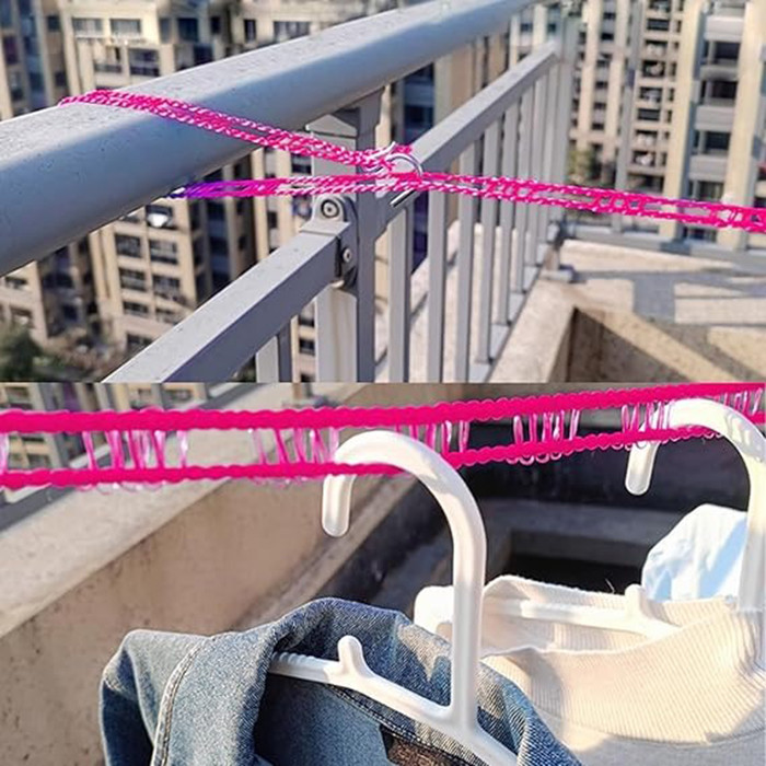 طناب بند رخت مدل قلاب دار 5 متری