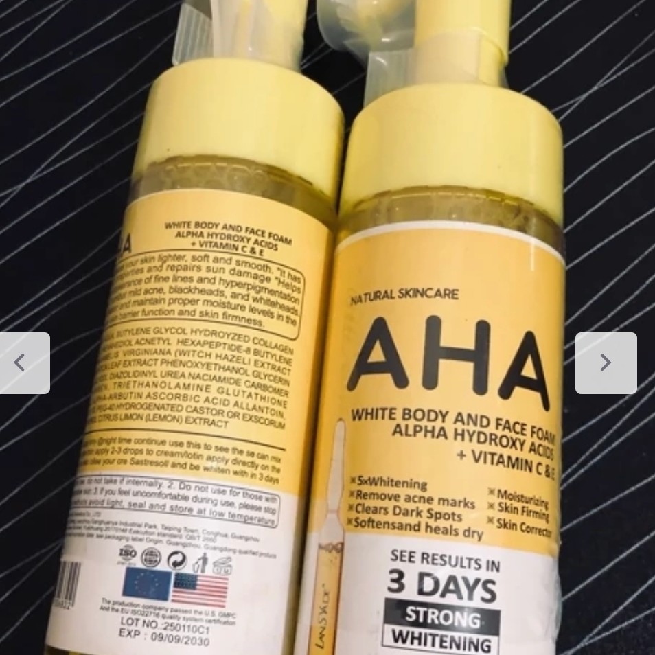 فوم شستشو AHA مناسب پوست چرب ضد لک(قیمت مناسب،عرضه مستقیم)