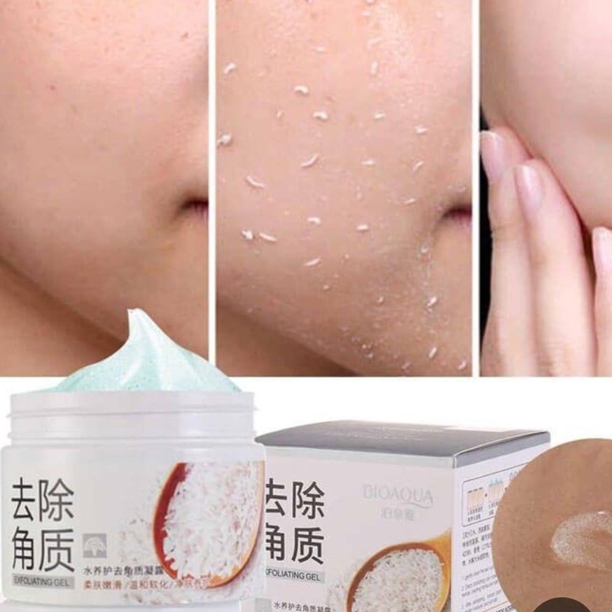 اسکراب برنج بیواکوا سفیدکننده و لایه بردار قوی و موثر(قیمت مناسب،عرضه مستقیم)