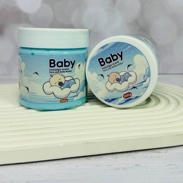 کره بدن بیبی آبرسان و خوشبو کننده 250میل (قیمت مناسب،عرضه مستقیم)